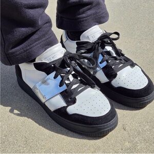 Les Hommes Black and White Men's Sneakers EU Size 42 US 9